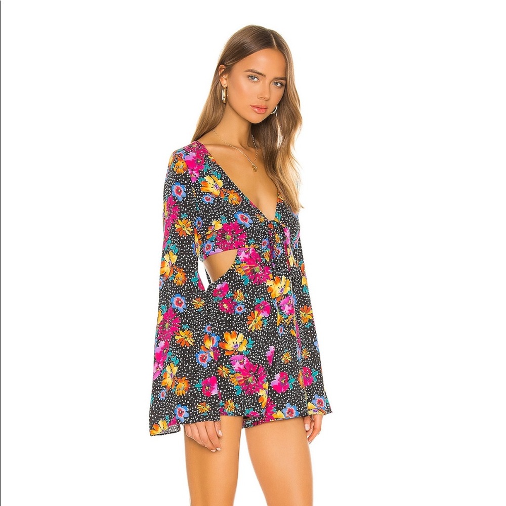 Sunset Romper in Dotted Multi from Majorelle